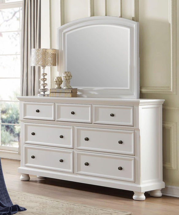 Laurelin 7 Drawer Dresser in White 1714W-5 - Home Furniture And More (Brentwood, MD)