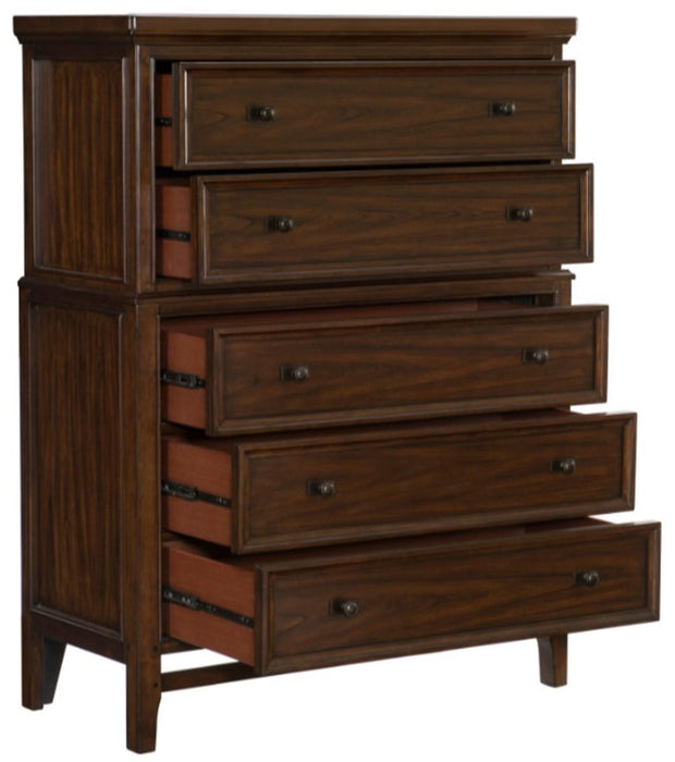 Frazier Chest in Dark Cherry 1649-9 - Home Furniture And More (Brentwood, MD)
