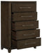 Griggs Chest in Dark Brown 1669-9 - Home Furniture And More (Brentwood, MD)