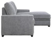 Morelia 2pc Sectional with Pull Out Bed and Right Chaise in Dark Gray 9468DG*2RC2L - Home Furniture And More (Brentwood, MD)