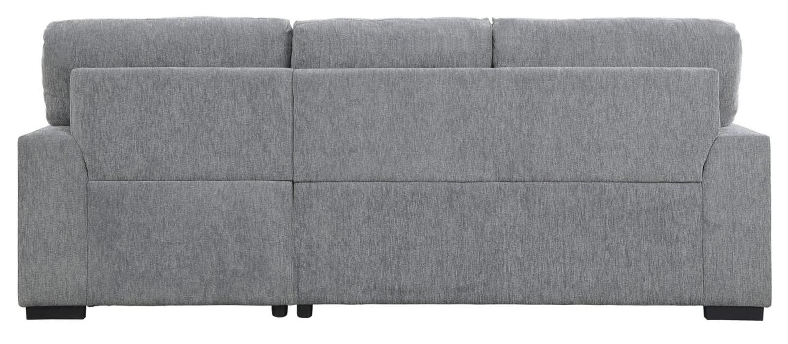 Morelia 2pc Sectional with Pull Out Bed and Right Chaise in Dark Gray 9468DG*2RC2L - Home Furniture And More (Brentwood, MD)