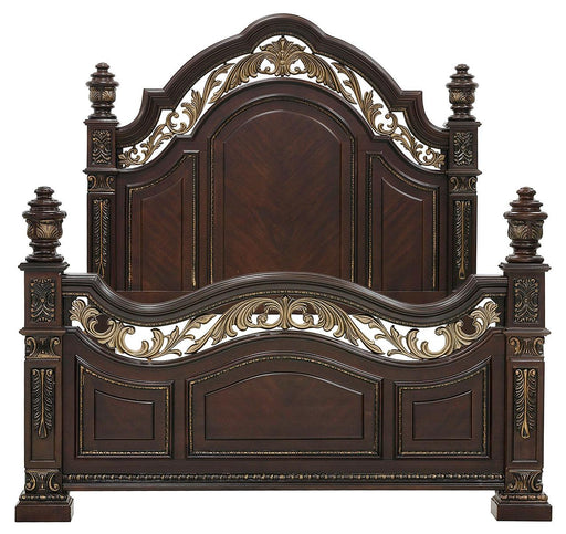 Catalonia Queen Poster Bed in Cherry 1824-1 - Home Furniture And More (Brentwood, MD)