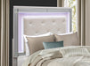 Alonza Queen LED Panel Bed 1845LED-1 - Home Furniture And More (Brentwood, MD)