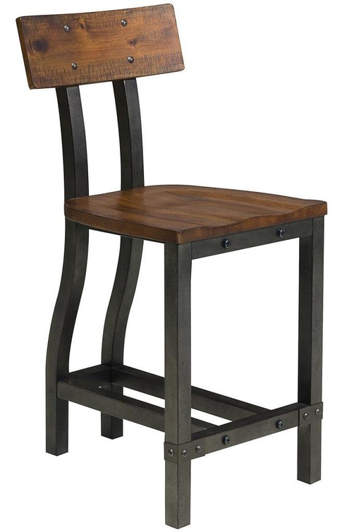 Holverson Counter Height Chair in Rustic Brown (Set of 2) - Home Furniture And More (Brentwood, MD)