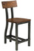 Holverson Counter Height Chair in Rustic Brown (Set of 2) - Home Furniture And More (Brentwood, MD)