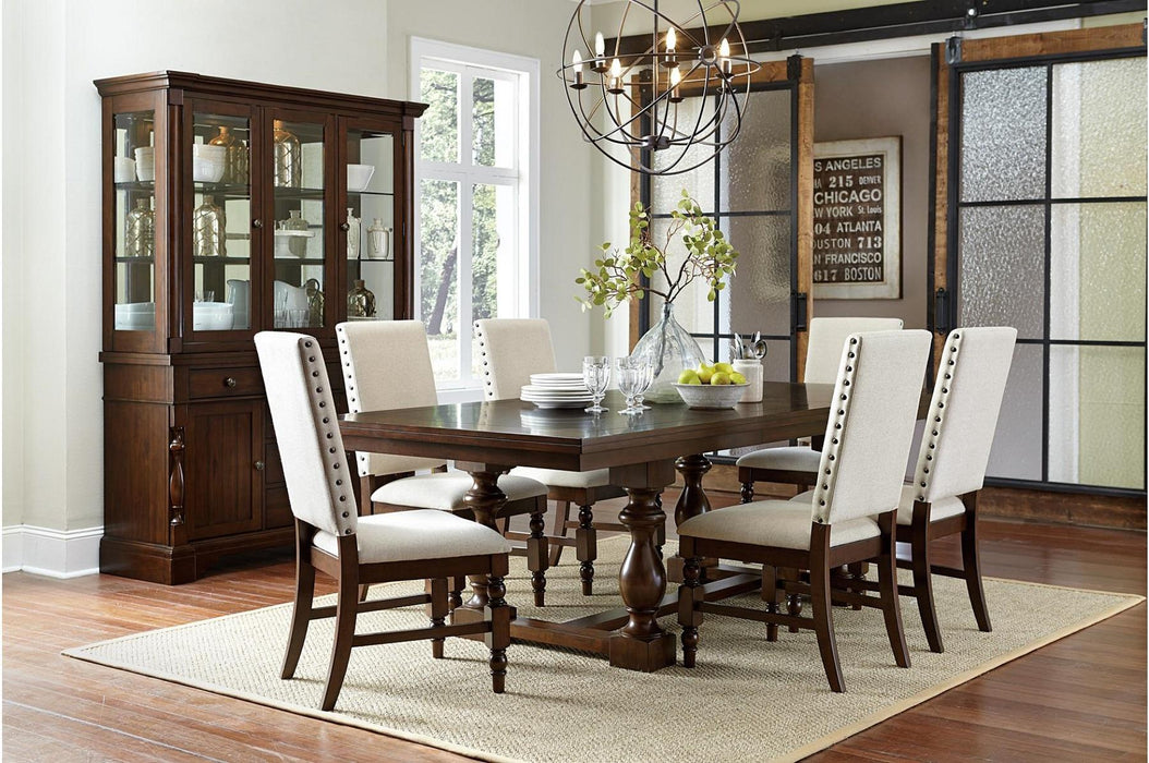 Yates Side Chair in Dark Oak (Set of 2) - Home Furniture And More (Brentwood, MD)