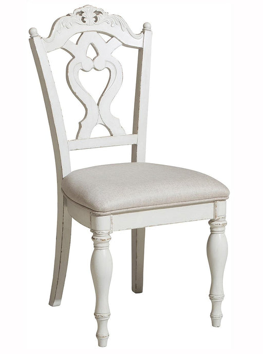 Cinderella Chair in Antique White with Grey Rub-Through 1386NW-11C - Home Furniture And More (Brentwood, MD)