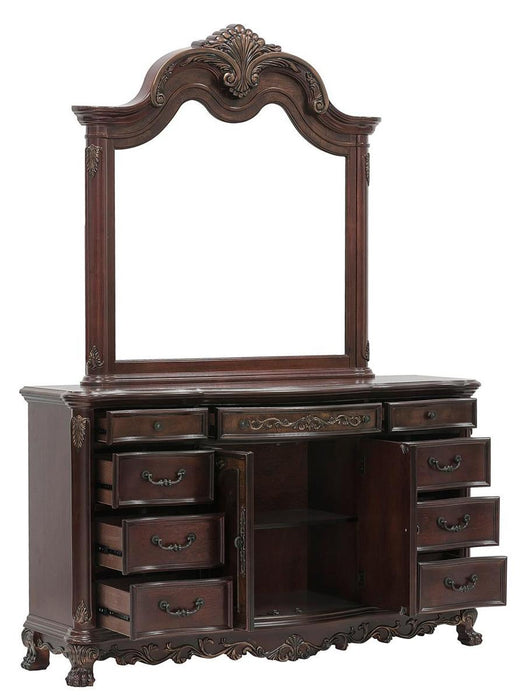 Deryn Park Mirror in Cherry 2243-6 - Home Furniture And More (Brentwood, MD)