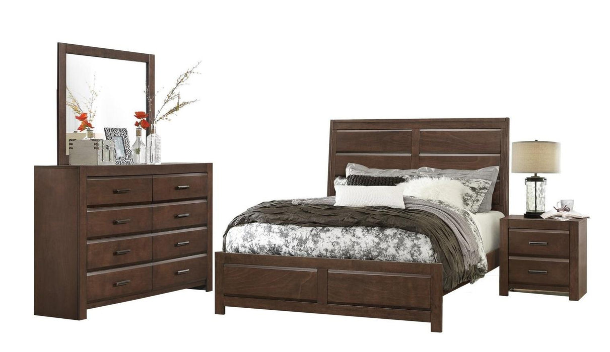 Erwan 2 Drawer Nightstand in Dark Walnut 1961-4 - Home Furniture And More (Brentwood, MD)