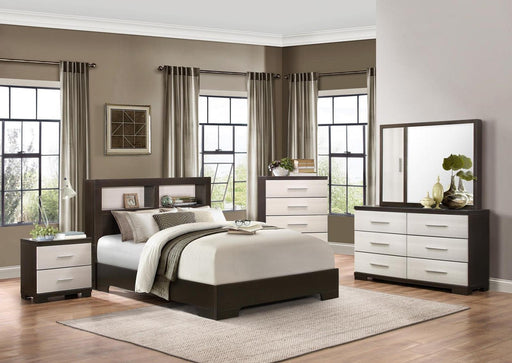 Pell 5 Drawer Chest in Espresso and White 1967W-9 - Home Furniture And More (Brentwood, MD)