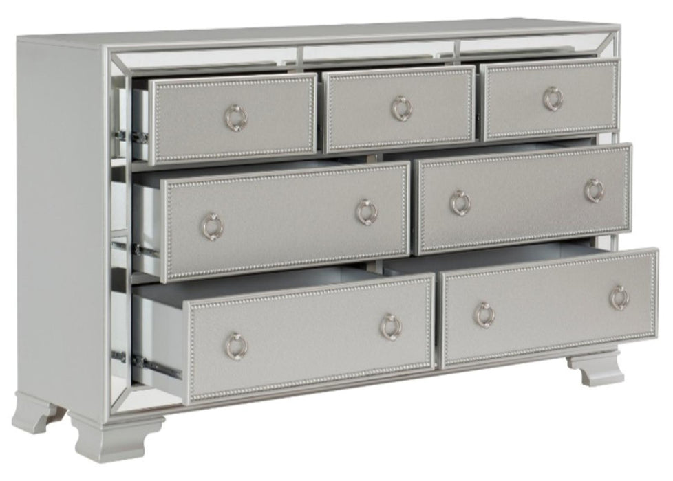 Avondale Dresser in Silver 1646-5 - Home Furniture And More (Brentwood, MD)