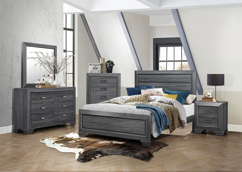 Beechnut Queen Panel Bed in Gray 1904GY-1 - Home Furniture And More (Brentwood, MD)
