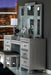 Bevelle Vanity Stool in Silver 1958-14 - Home Furniture And More (Brentwood, MD)