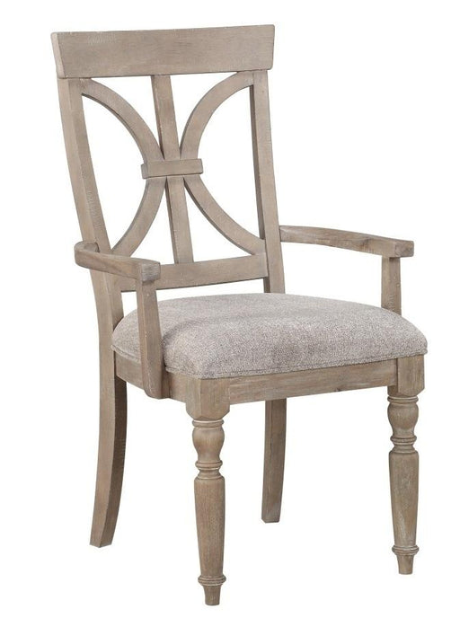 Cardano Arm Chair in Light Brown(Set of 2) - Home Furniture And More (Brentwood, MD)