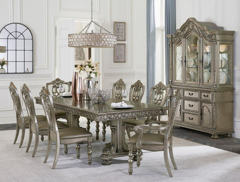 Catalonia Side Chair in Platinum Gold (Set of 2) - Home Furniture And More (Brentwood, MD)