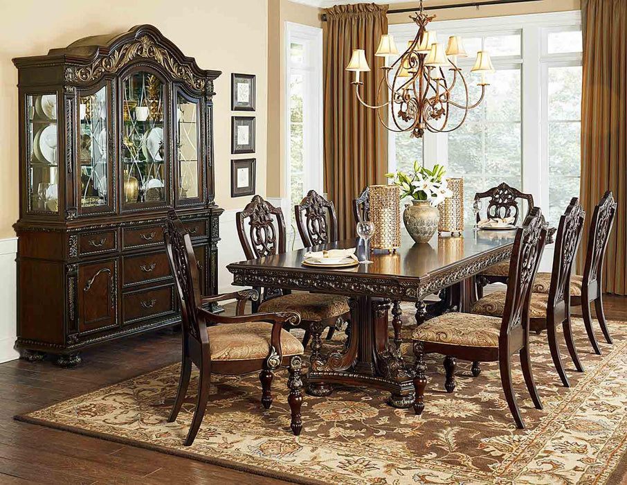 Catalonia Buffet with Hutch in Cherry 1824-50-55 - Home Furniture And More (Brentwood, MD)