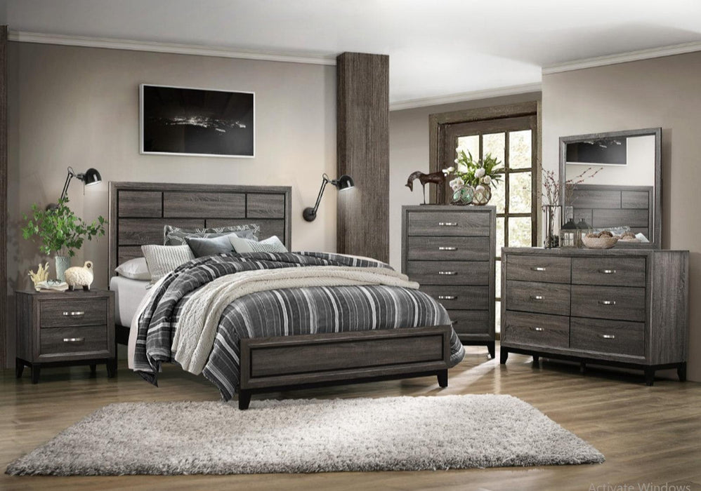 Davi Nightstand in Gray 1645-4 - Home Furniture And More (Brentwood, MD)