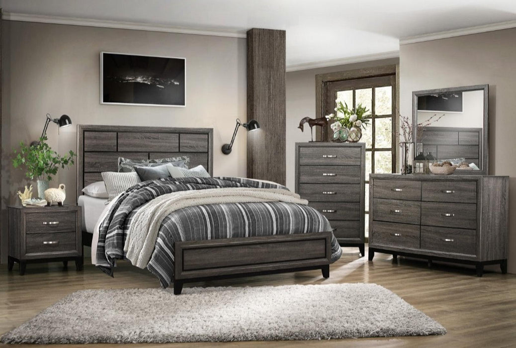 Davi King Panel Bed in Gray 1645K-1EK* - Home Furniture And More (Brentwood, MD)