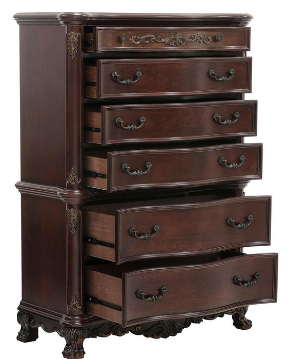 Deryn Park 6 Drawer Chest in Cherry 2243-9 - Home Furniture And More (Brentwood, MD)