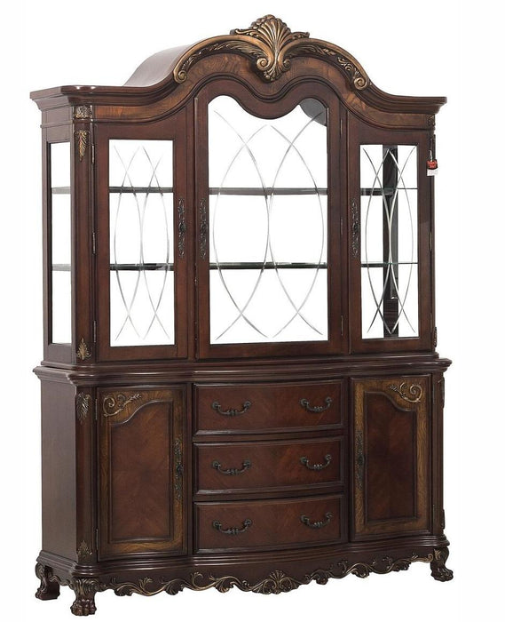 Deryn Park Buffet and Hutch in Dark Cherry 2243-50* - Home Furniture And More (Brentwood, MD)