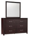 Edina 6 Drawer Dresser in Espresso-Hinted Cherry 2145-5 - Home Furniture And More (Brentwood, MD)