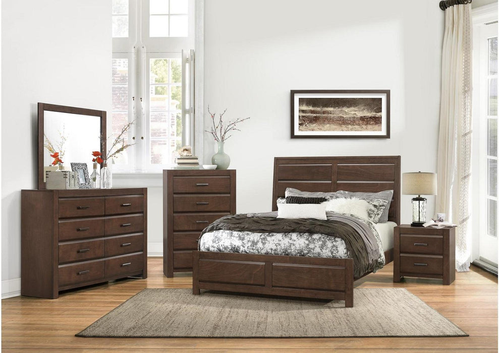 Erwan 5 Drawer Chest in Dark Walnut 1961-9 - Home Furniture And More (Brentwood, MD)