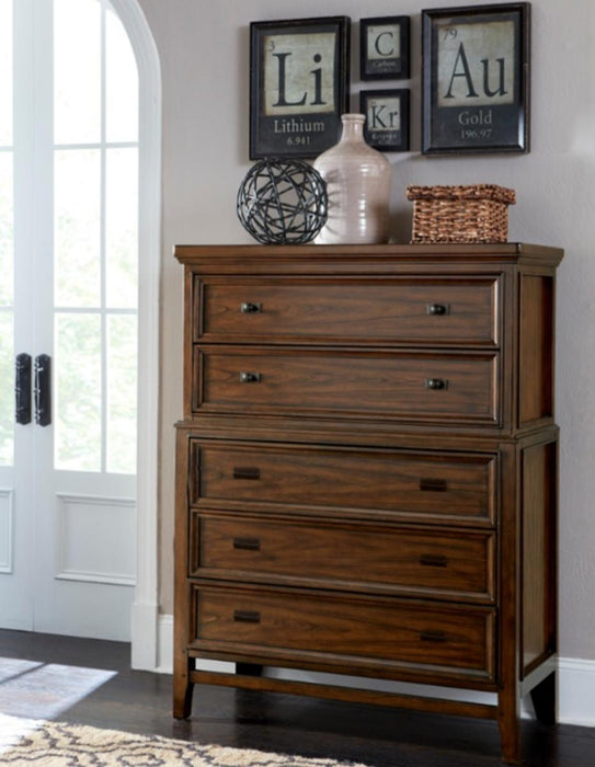 Frazier Chest in Dark Cherry 1649-9 - Home Furniture And More (Brentwood, MD)