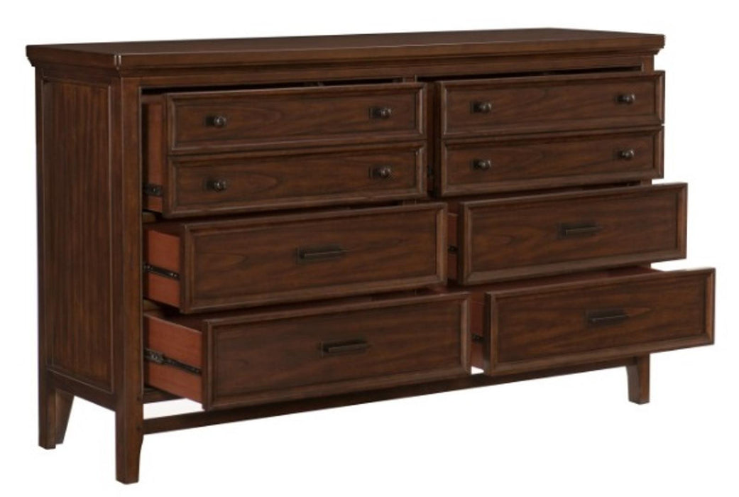Frazier Dresser in Dark Cherry 1649-5 - Home Furniture And More (Brentwood, MD)