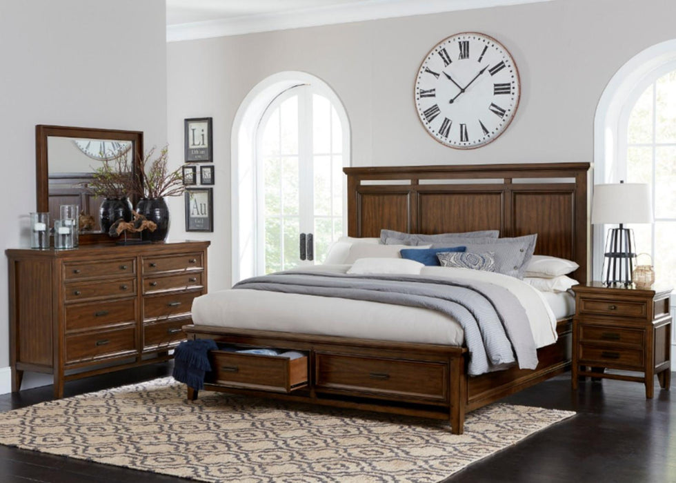 Frazier Dresser in Dark Cherry 1649-5 - Home Furniture And More (Brentwood, MD)