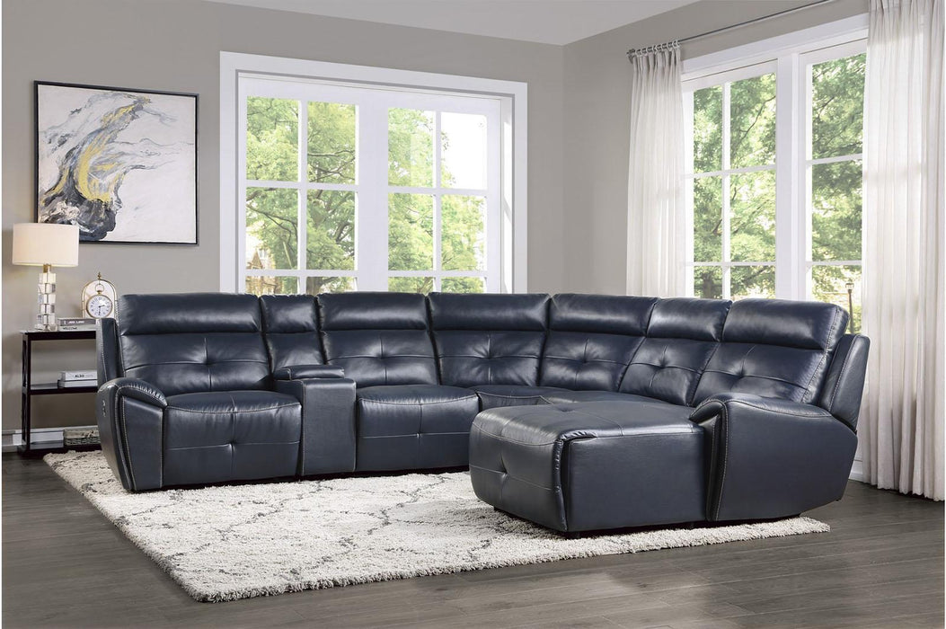 Avenue Armless Chair in Navy 9469NVB-AC - Home Furniture And More (Brentwood, MD)