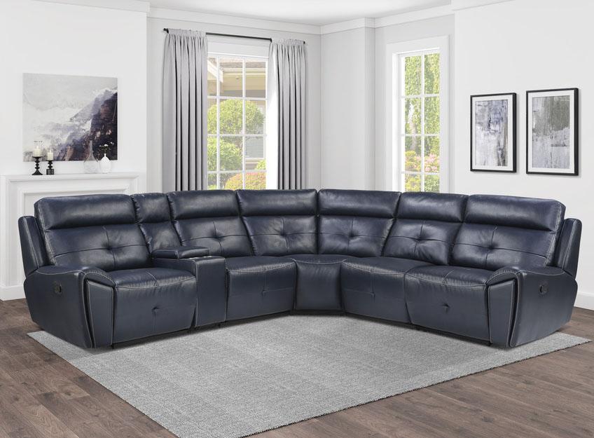 Avenue Corner Seat in Navy 9469NVB-CR - Home Furniture And More (Brentwood, MD)