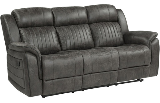 Centeroak Double Reclining Sofa in Gray 9479BRG-3 - Home Furniture And More (Brentwood, MD)