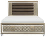 Loudon King Platform with Storage Bed in Champagne Metallic 1515K-1EK* - Home Furniture And More (Brentwood, MD)