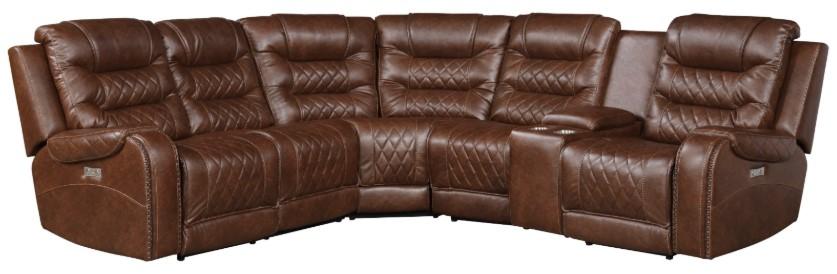 Putnam Corner Seat in Brown 9405BR-CR - Home Furniture And More (Brentwood, MD)