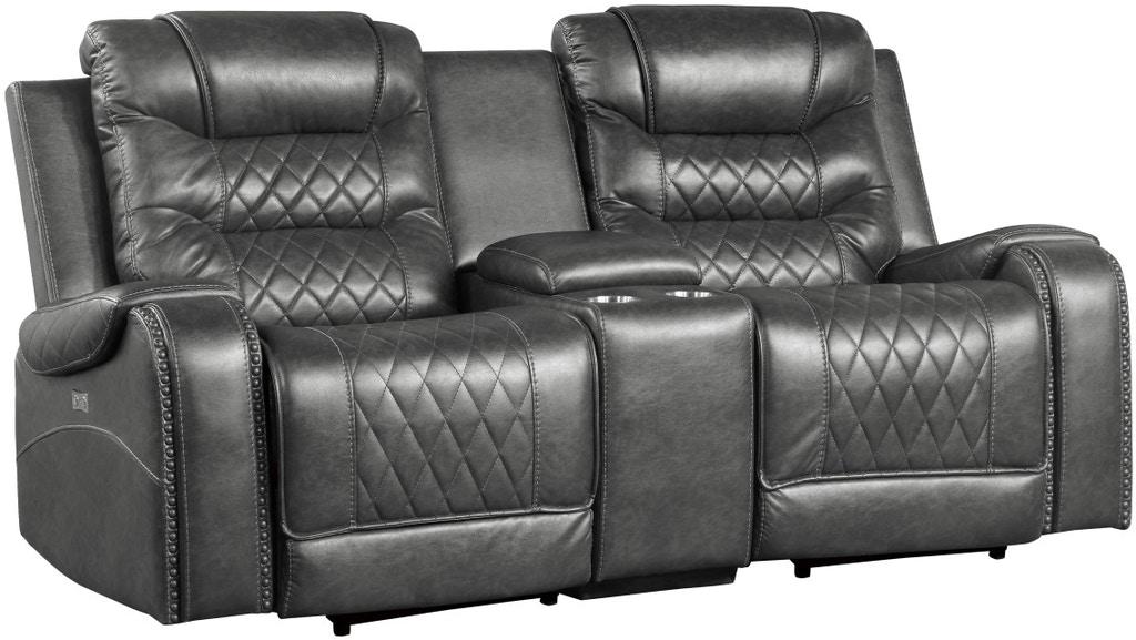 Putnam Double Glider Reclining Loveseat in Gray 9405GY-2 - Home Furniture And More (Brentwood, MD)
