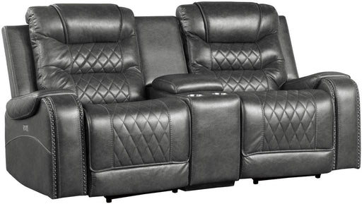 Putnam Power Double Reclining Loveseat in Gray 9405GY-2PW - Home Furniture And More (Brentwood, MD)