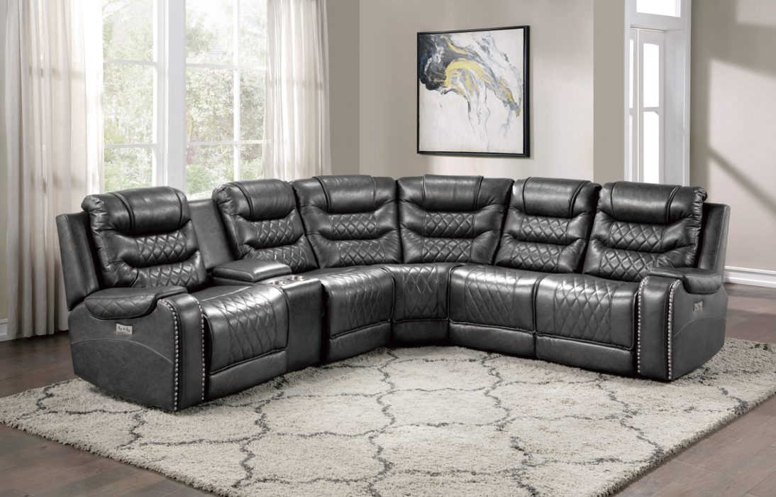Putnam Corner Seat in Gray 9405GY-CR - Home Furniture And More (Brentwood, MD)