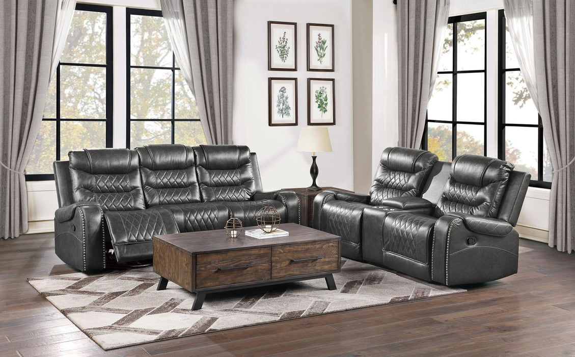 Putnam Double Glider Reclining Loveseat in Gray 9405GY-2 - Home Furniture And More (Brentwood, MD)