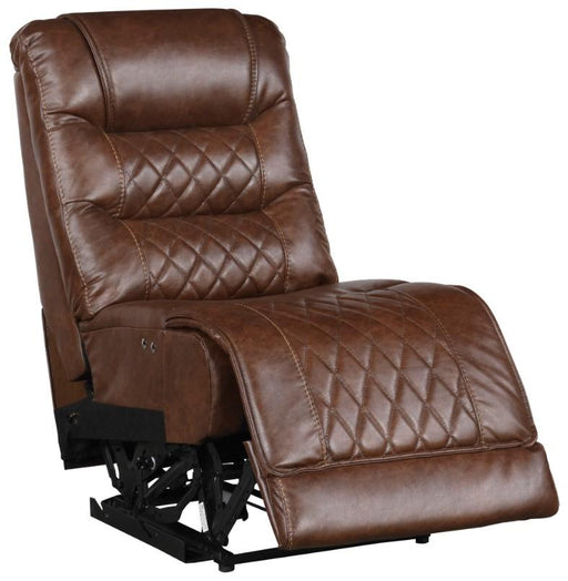 Putnam Power Armless Reclining Chair in Brown 9405BR-ARPW - Home Furniture And More (Brentwood, MD)
