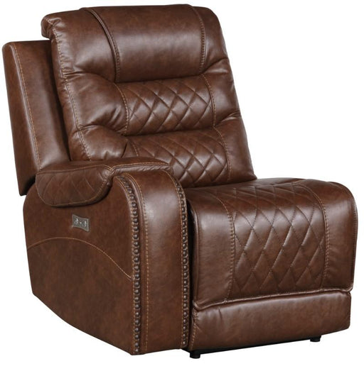 Putnam Power Left Side Reclining Chair with USB Port in Brown 9405BR-LRPW - Home Furniture And More (Brentwood, MD)