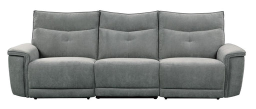 Tesoro Power Double Reclining Sofa w/ Power Headrests in Dark Gray 9509DG-3PWH* - Home Furniture And More (Brentwood, MD)