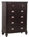 Marston 5 Drawer Chest in Dark Cherry 2615DC-9 - Home Furniture And More (Brentwood, MD)