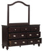 Marston Mirror in Dark Cherry 2615DC-6 - Home Furniture And More (Brentwood, MD)