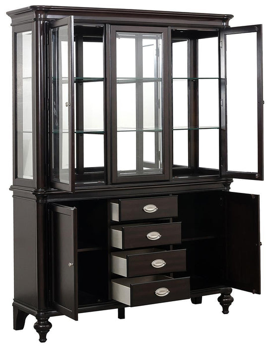 Marston Buffet with Hutch in Dark Cherry 2615DC-50-55 - Home Furniture And More (Brentwood, MD)