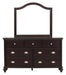 Marston 7 Drawer Dresser in Dark Cherry 2615DC-5 - Home Furniture And More (Brentwood, MD)