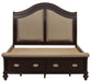 Marston Queen Sleigh Storage Bed in Dark Cherry 2615DC-1 - Home Furniture And More (Brentwood, MD)