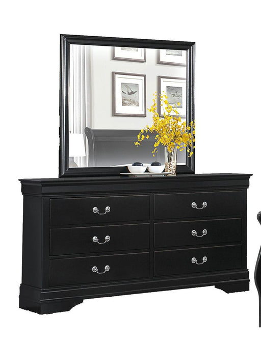 Mayville Mirror in Black 2147BK-6 - Home Furniture And More (Brentwood, MD)