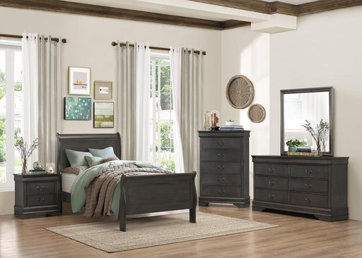 Mayville Full Sleigh Bed in Gray 2147FSG-1 - Home Furniture And More (Brentwood, MD)