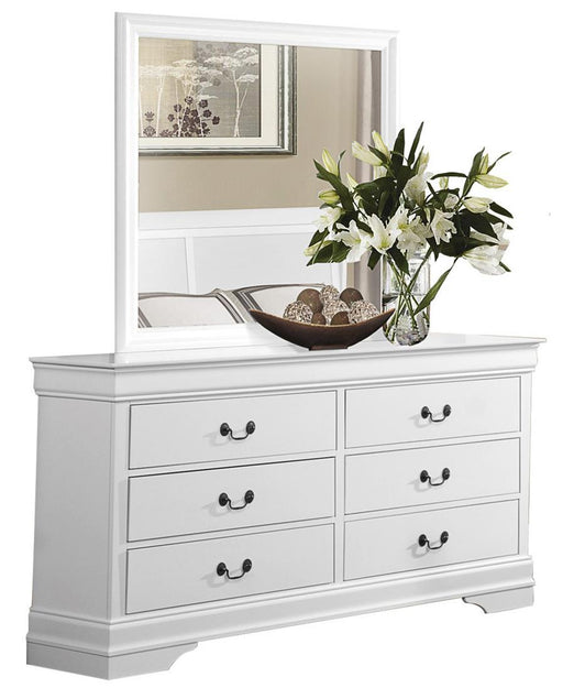 Mayville Mirror in White 2147W-6 - Home Furniture And More (Brentwood, MD)
