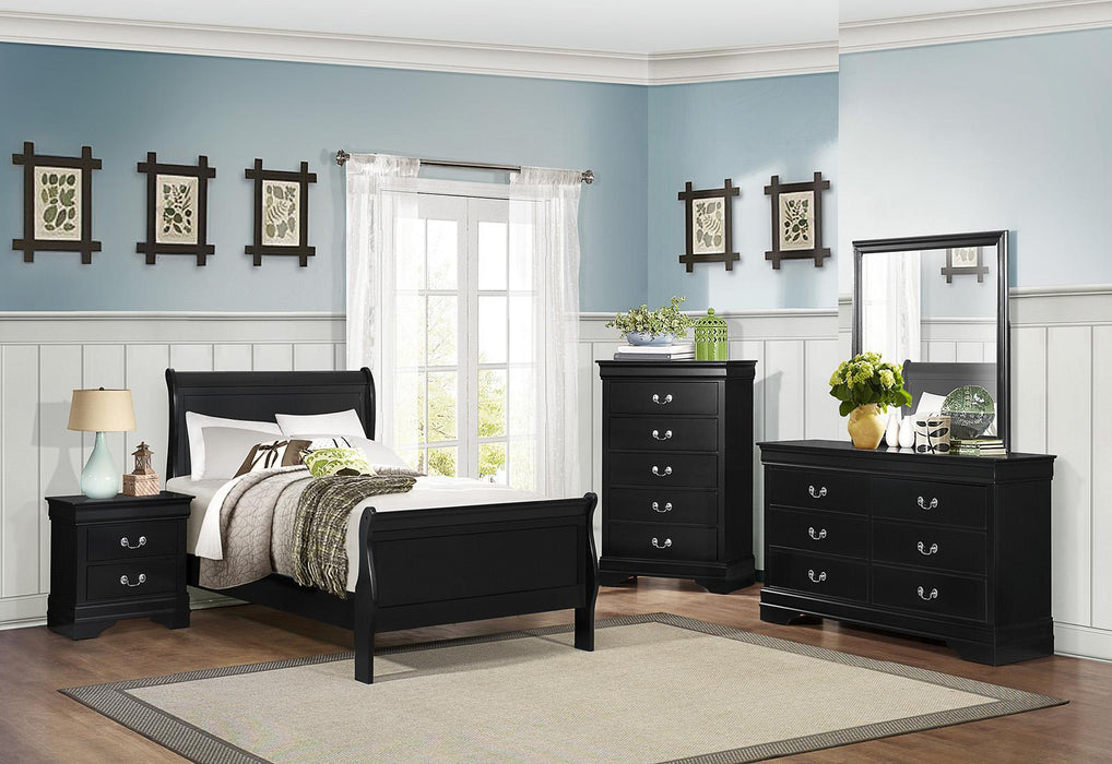 Mayville 2 Drawer Nightstand in Black 2147BK-4 - Home Furniture And More (Brentwood, MD)